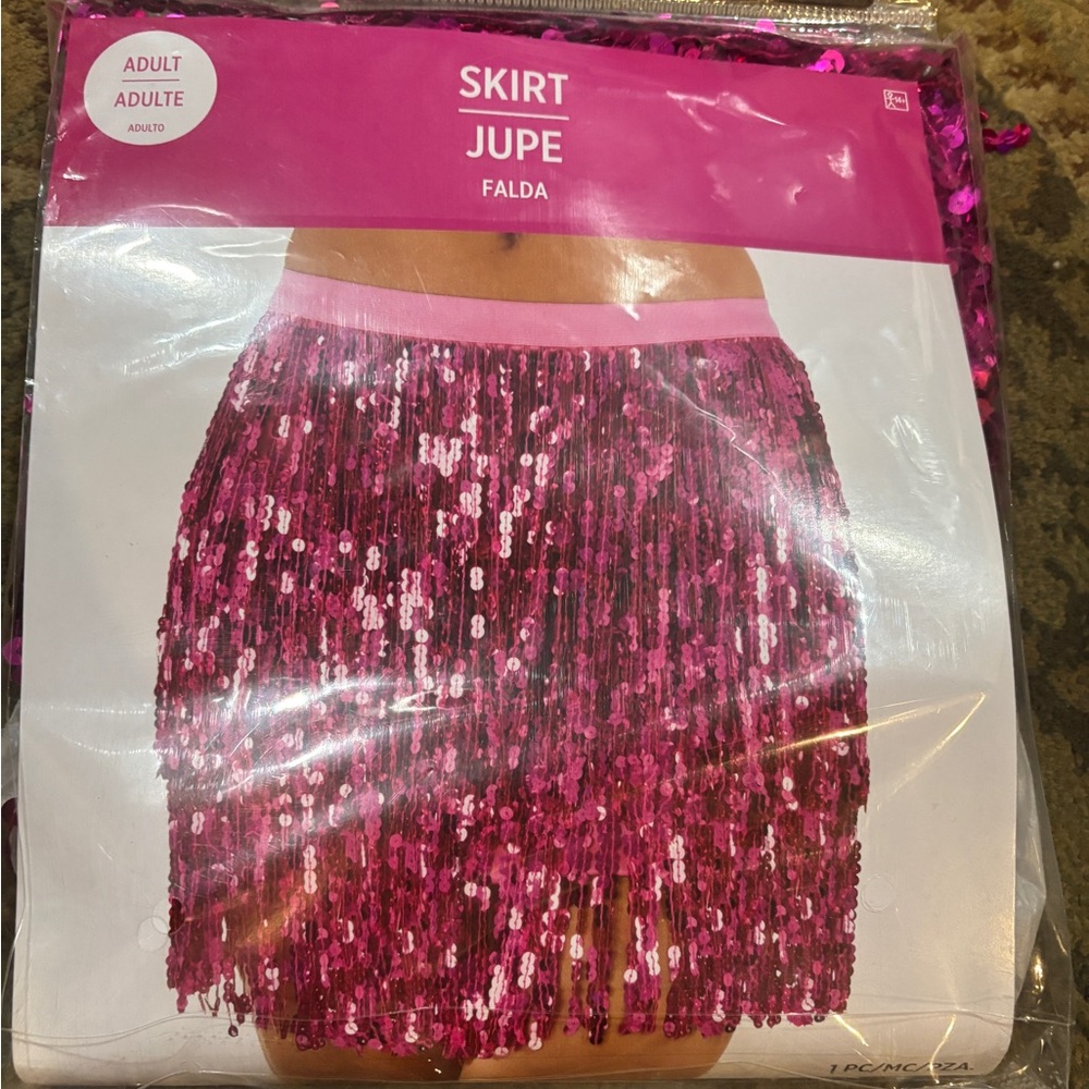 Sequin Pink Skirt